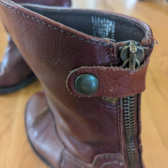 Steve Madden  Red Oxblood Wine Gunter Boots - Picture 5 of 6